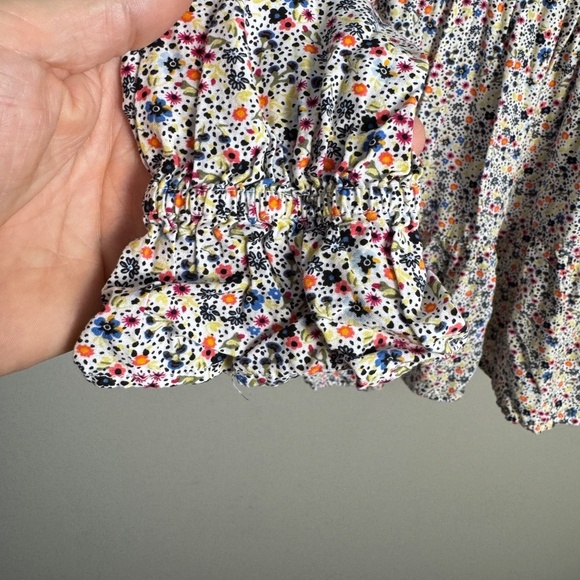 Jane and Delancey Women's Long Sleeve Allover Floral Peplum Top Multicolor Small - Picture 2 of 12